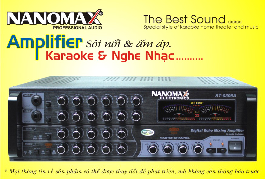 Amply karaoke Nanomax 0306A