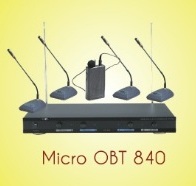 Micro cổ ngỗng không dây OBT 840 gồm 4micro 1