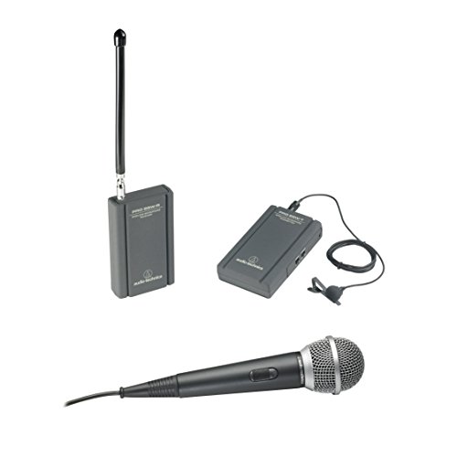 Micro karaoke không dây TwinMic chạy bằng pin VHF Audio-Technica ATR288W