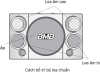 Cấu tạo Loa karaoke BMB CSE 310SE 3 đường tiếng