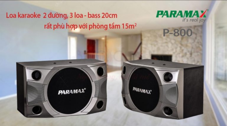 Loa karaoke Paramax P800 đỉnh cao chất lượng