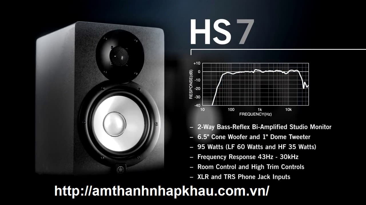 loa kiểm âm Yamaha HS7 chất lượng âm thanh tuyệt đỉnh 