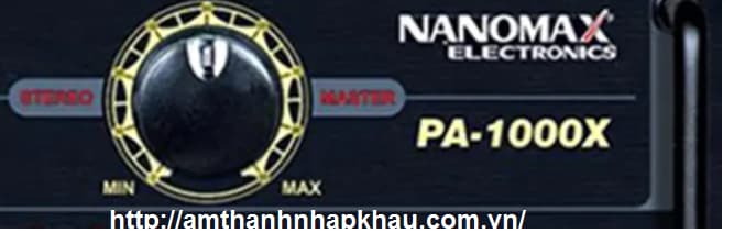 Amply Karaoke Nanomax PA-1000X được thiết kế hệ thống các núm điều chỉnh hoạt động độc lập nhau