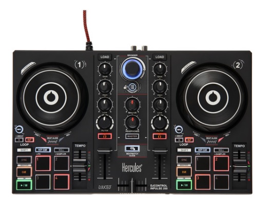 Bàn DJ Hercules DJ DJControl Inpulse 200 cho người mới chơi