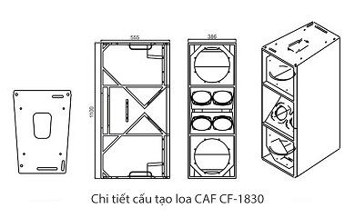 Loa array CAF CF-1830 thiết kế tinh tế 1