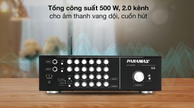 Amply Karaoke PARAMAX AX-1200 Tích Hợp Micro Không Dây 3
