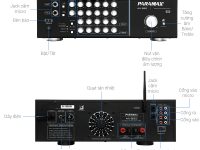 Amply Karaoke PARAMAX AX-1200 Tích Hợp Micro Không Dây 5
