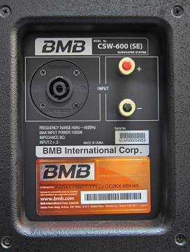 Loa siêu trầm BMB CSW-600 cao cấp