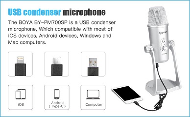 Micro thu âm USB BOYA BY-PM700SP chính hãng