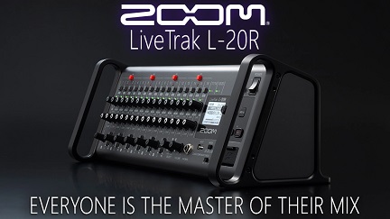 Bàn trộn mixer Zoom LiveTrak L-20R chính hãng