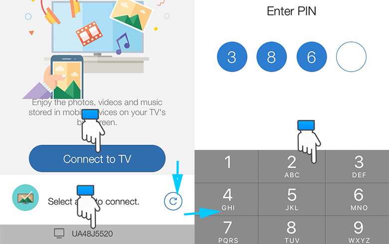 Hướng dẫn cách kết nối điện thoại iPhone với Tivi 10