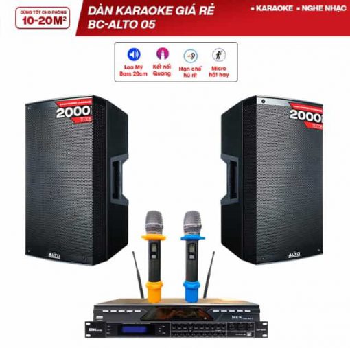 Dàn karaoke AHK-ALTO 05 giá rẻ chơi nhạc tốt