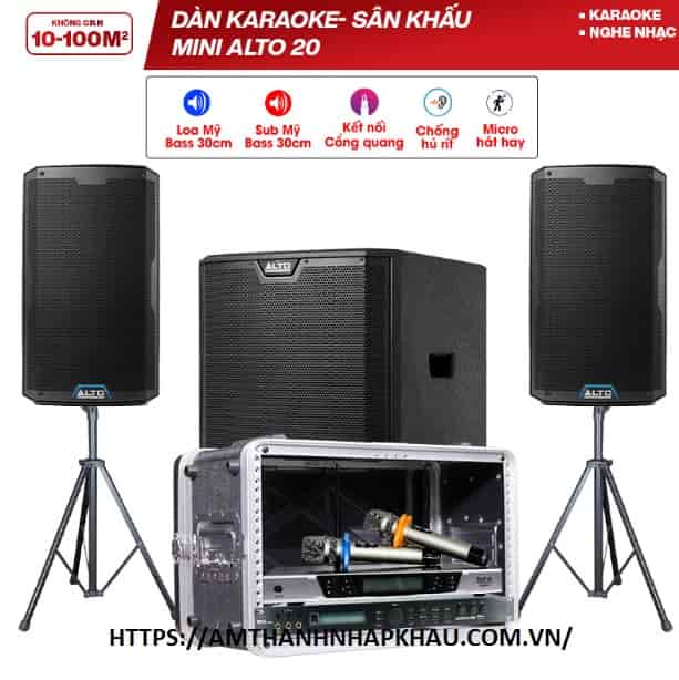 Dàn karaoke – sân khấu Mini Alto 20