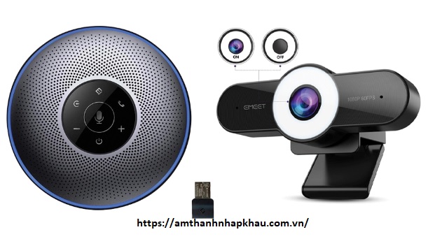 Bộ thiết bị họp trực tuyến Loa eMeet OfficeCore M2 kết hợp Webcam eMeet C970l